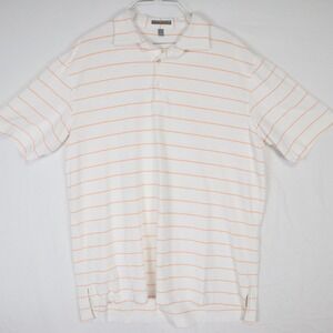 Peter Millar Polo Shirt Mens Large Summer Comfort Golf Striped Short Sleeve‎